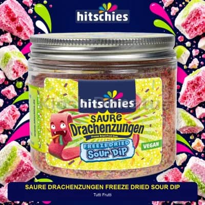 Hitschies Saure Drachenzungen Freeze Dried Sour Dip 140 g