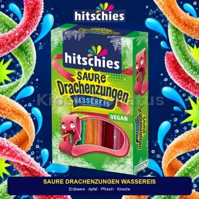 Hitschies Saure Drachenzungen Wassereis 400 ml