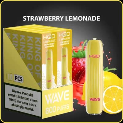 HQD WAVE 600 Züge Strawberry Lemonade