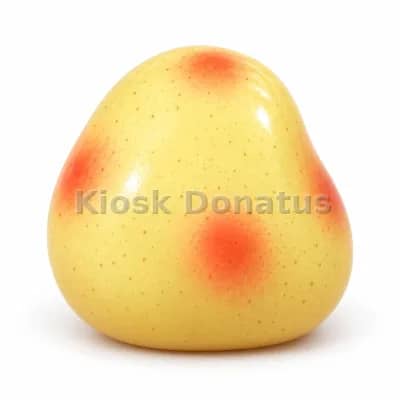 Kartoffel-Squishy Hellgelb mit roten Flecken, 1 Stück
