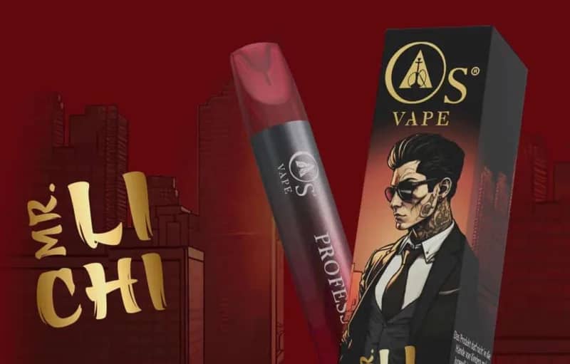OS Vapes – Einweg E-Shisha 600 Züge - Mr. Li Chi
