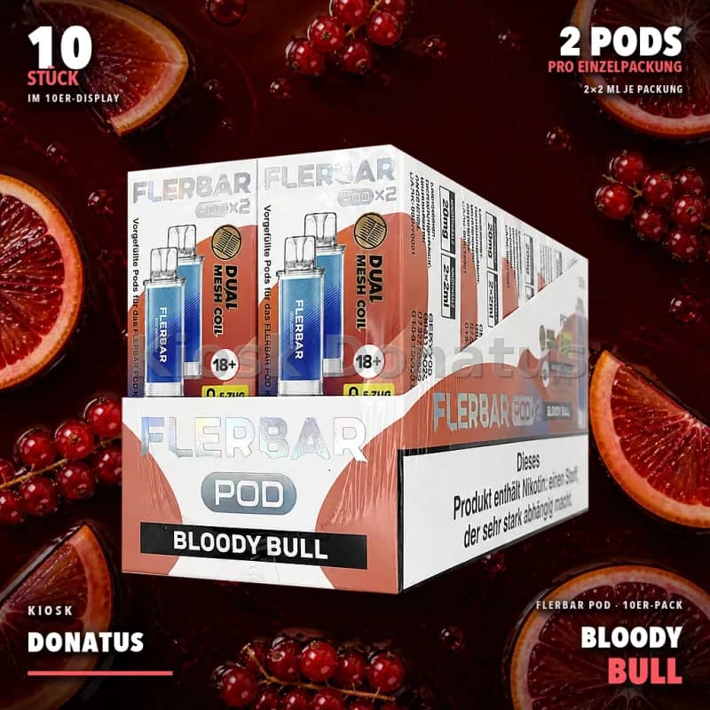 10er Pack - Flerbar Pods – Bloody Bull