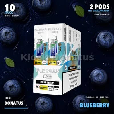 10er Pack - Flerbar Pods – Blueberry