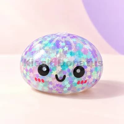 Rainbow Mystery Bun Lila-Mint, Squishy, 1 Stück