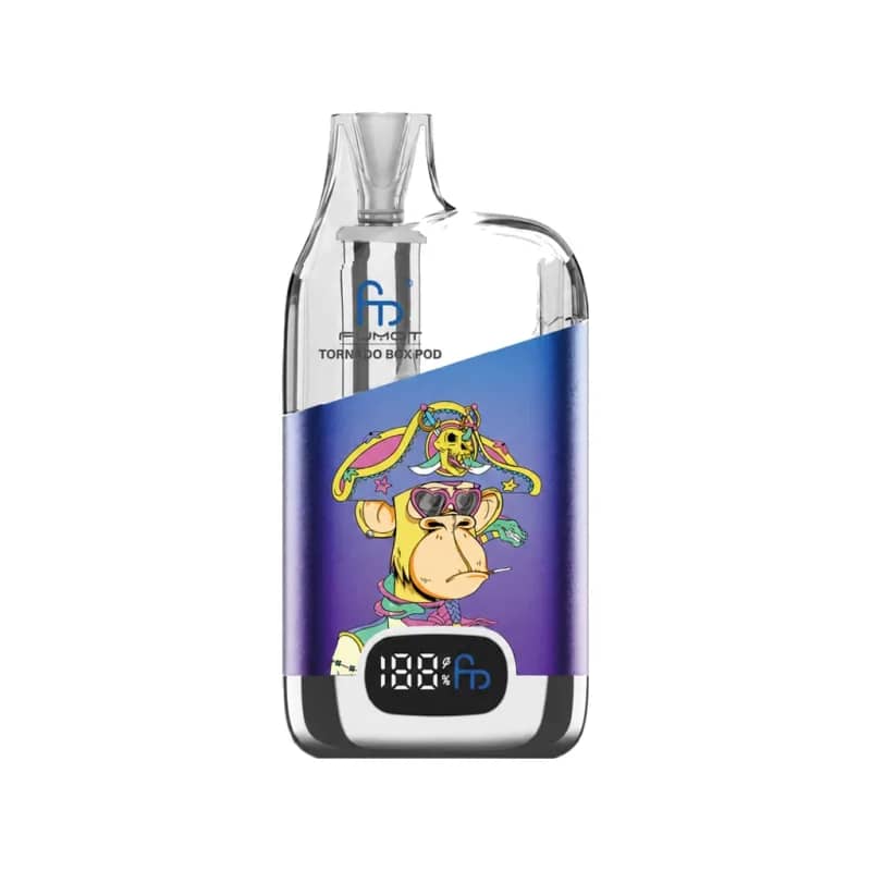 Randm Tornado Digital Box Pod 800 mAh System Blue Purple