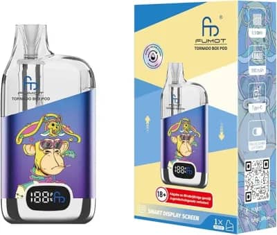 Randm Tornado Digital Box Pod 800 mAh System Blue Purple