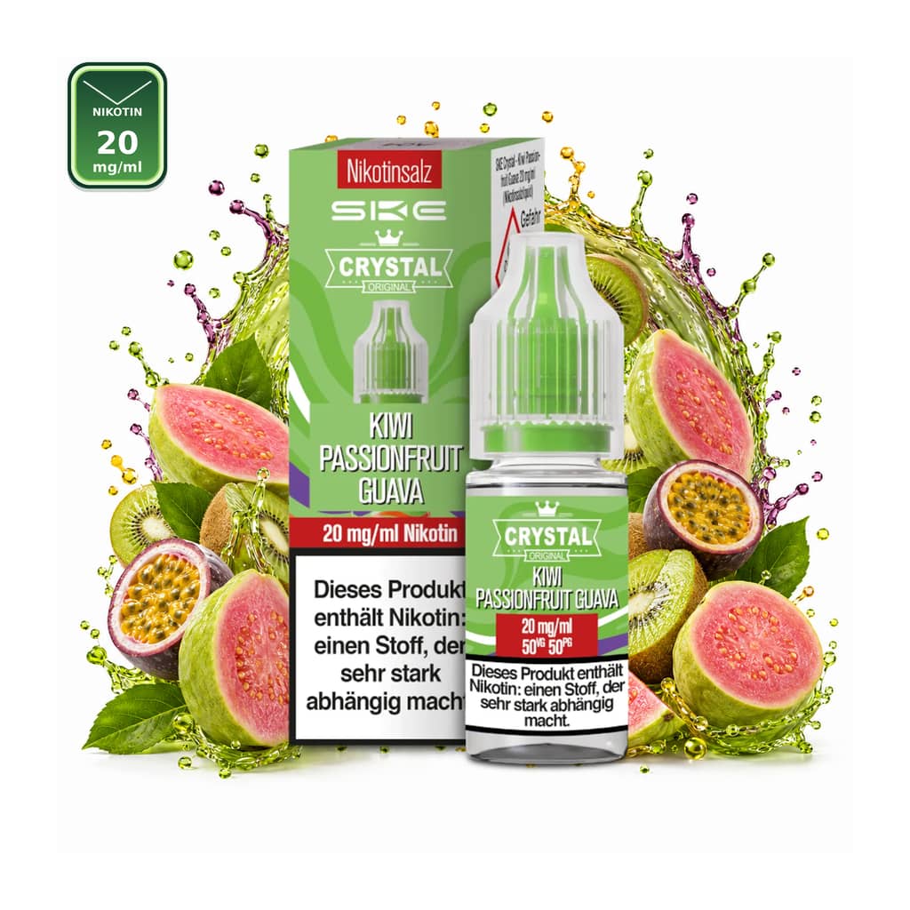 SKE Crystal Kiwi Passionfruit Guava Nikotinsalz 20 mg/ml