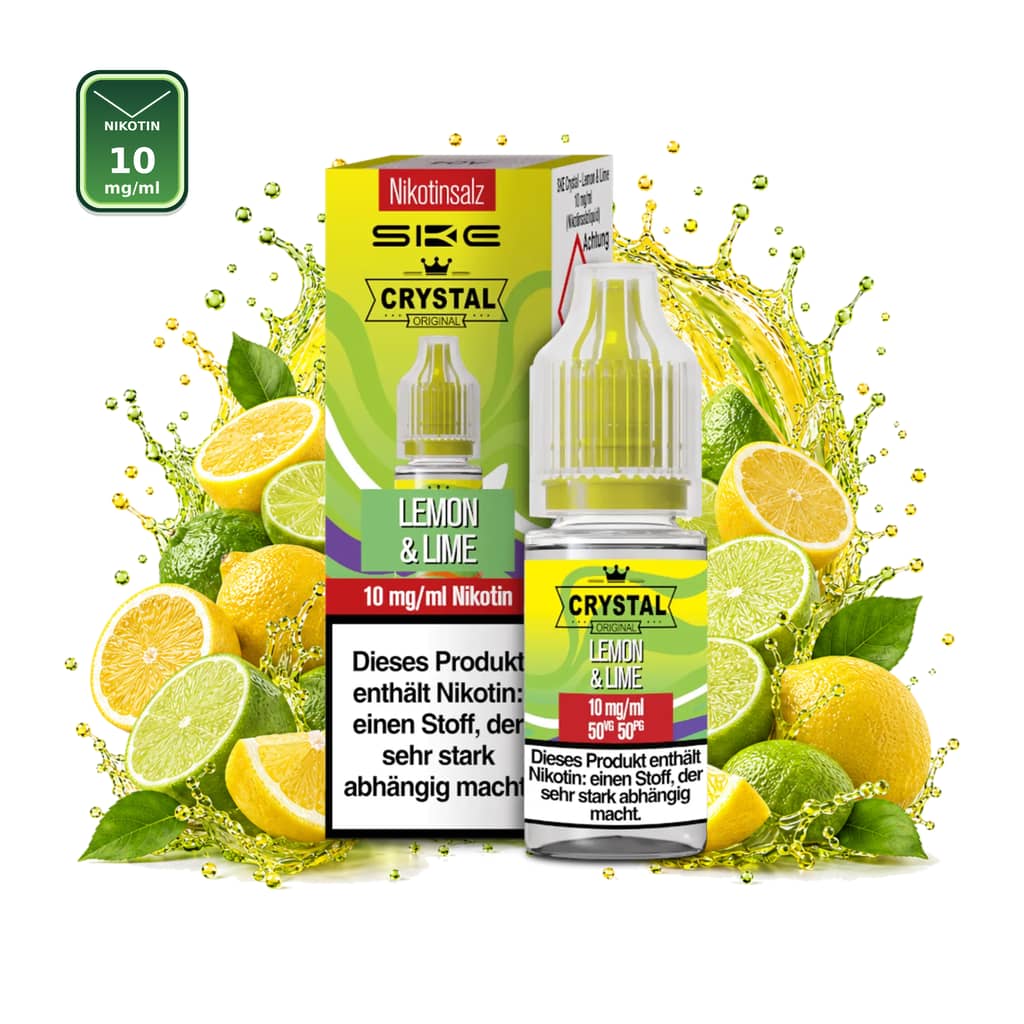 SKE Crystal Lemon & Lime Nikotinsalz 10 mg/ml