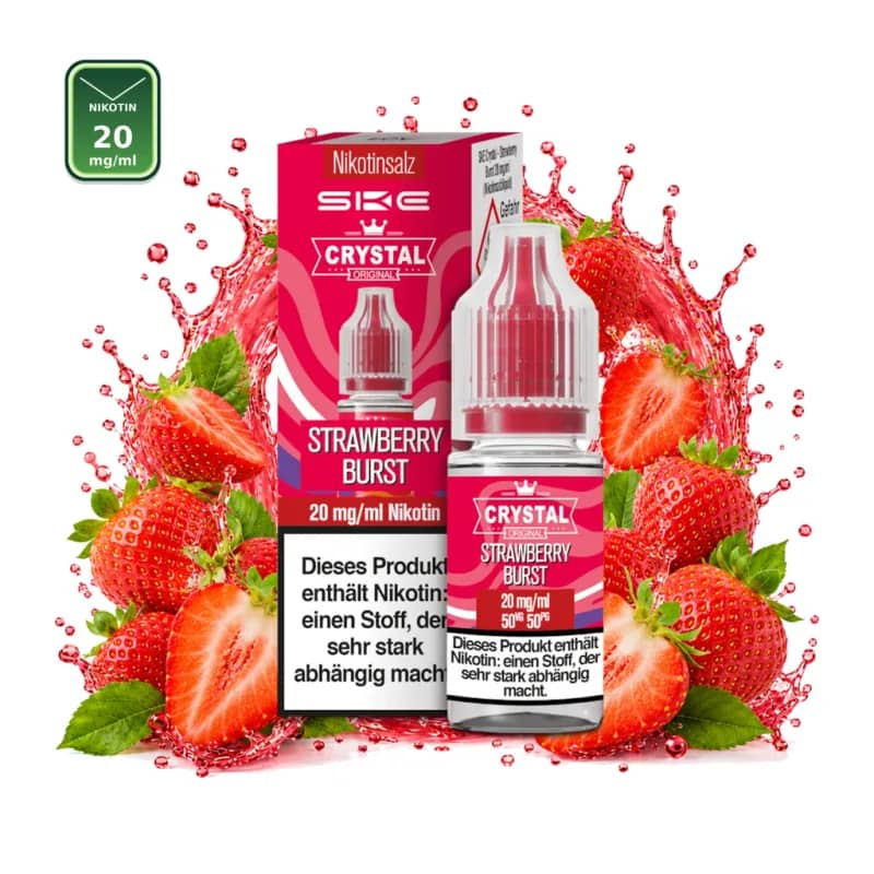 SKE Crystal Strawberry Burst Nikotinsalz 20 mg/ml