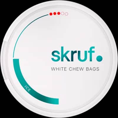 Skruf Ice #3 White Chew Bags