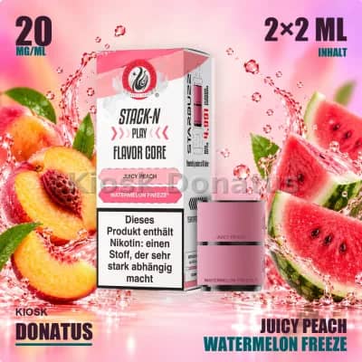 Starbuzz Stack-N Play Flavor Core Duo Pods Juicy Peach + Watermelon Freeze 20mg, 2x2ml
