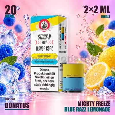 Starbuzz Stack-N Play Flavor Core Duo Pods Mighty Freeze + Blue Razz Lemonade 20mg, 2x2ml