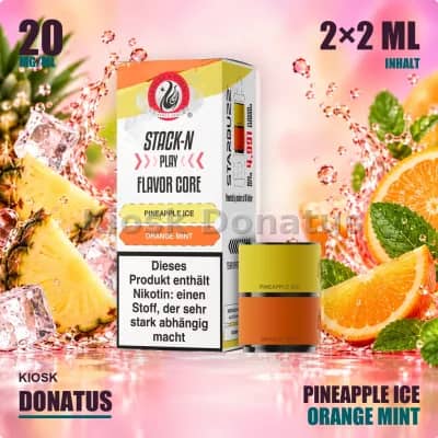 Starbuzz Stack-N Play Flavor Core Duo Pods Pineapple Ice + Orange Mint 20mg, 2x2ml