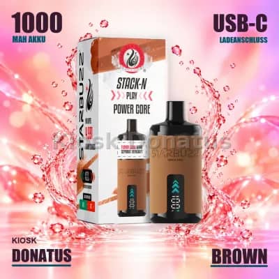 Starbuzz Stack-N Play Power Core Braun, 1000mAh