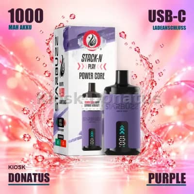 Starbuzz Stack-N Play Power Core Lila, 1000mAh