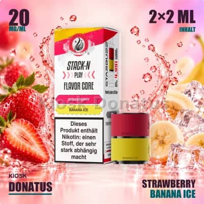 Starbuzz Stack-N Play Flavor Core Duo Pods Strawberry + Banana Ice 20mg, 2x2ml