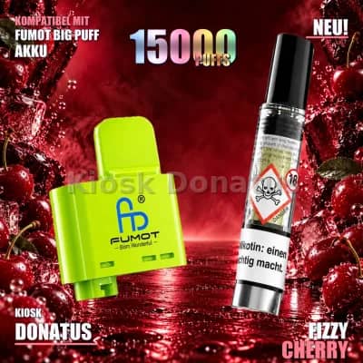 FUMOT RandM Tornado Big Puff Pod Fizzy Cherry 10 ml 20 mg/ml