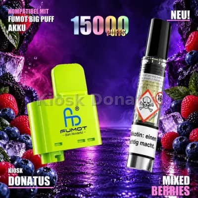 FUMOT RandM Tornado Big Puff Pod Mixed Berries 10 ml 20 mg/ml