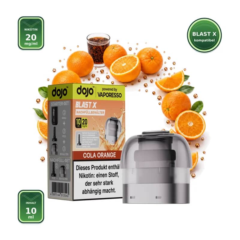 Vaporesso DOJO Blast X Cola Orange 20 mg – 10 ml