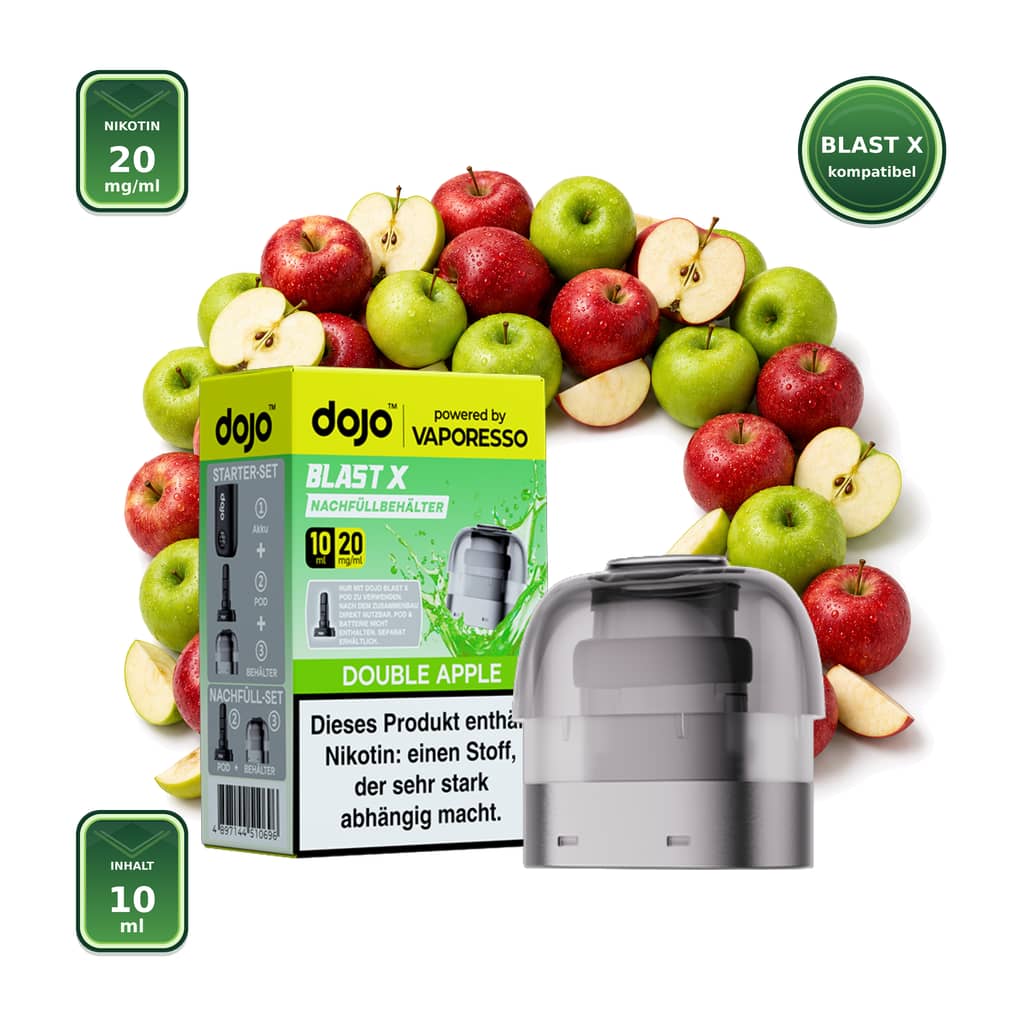 Vaporesso DOJO Blast X Double Apple 20 mg – 10 ml