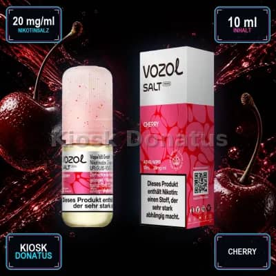 VOZOL Salt Prime Cherry 20mg Liquid – 10 ml