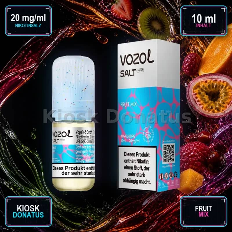 VOZOL Salt Prime Fruit Mix 20mg Liquid – 10 ml