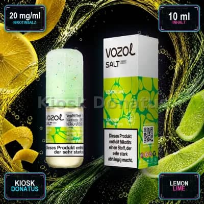 VOZOL Salt Prime Lemon Lime 20mg Liquid – 10 ml