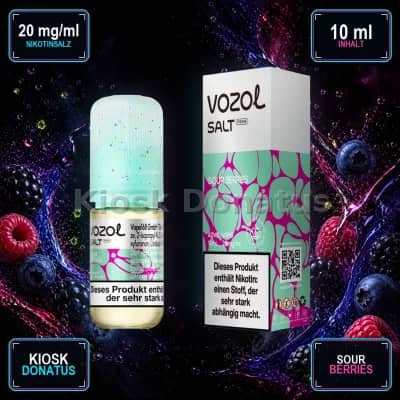 VOZOL Salt Prime Sour Berries 20mg Liquid – 10 ml