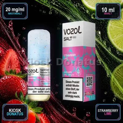 VOZOL Salt Prime Strawberry Lime 20mg Liquid – 10 ml
