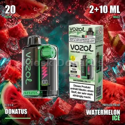VOZOL Vista Plug 15000 Prefilled Pod Kit – Watermelon Ice