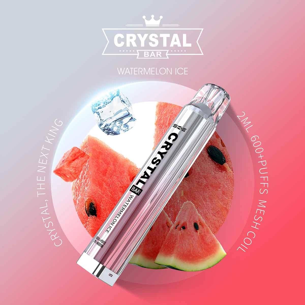 Crystal Bar – Einweg E-Shisha 600 Züge - Watermelon Ice