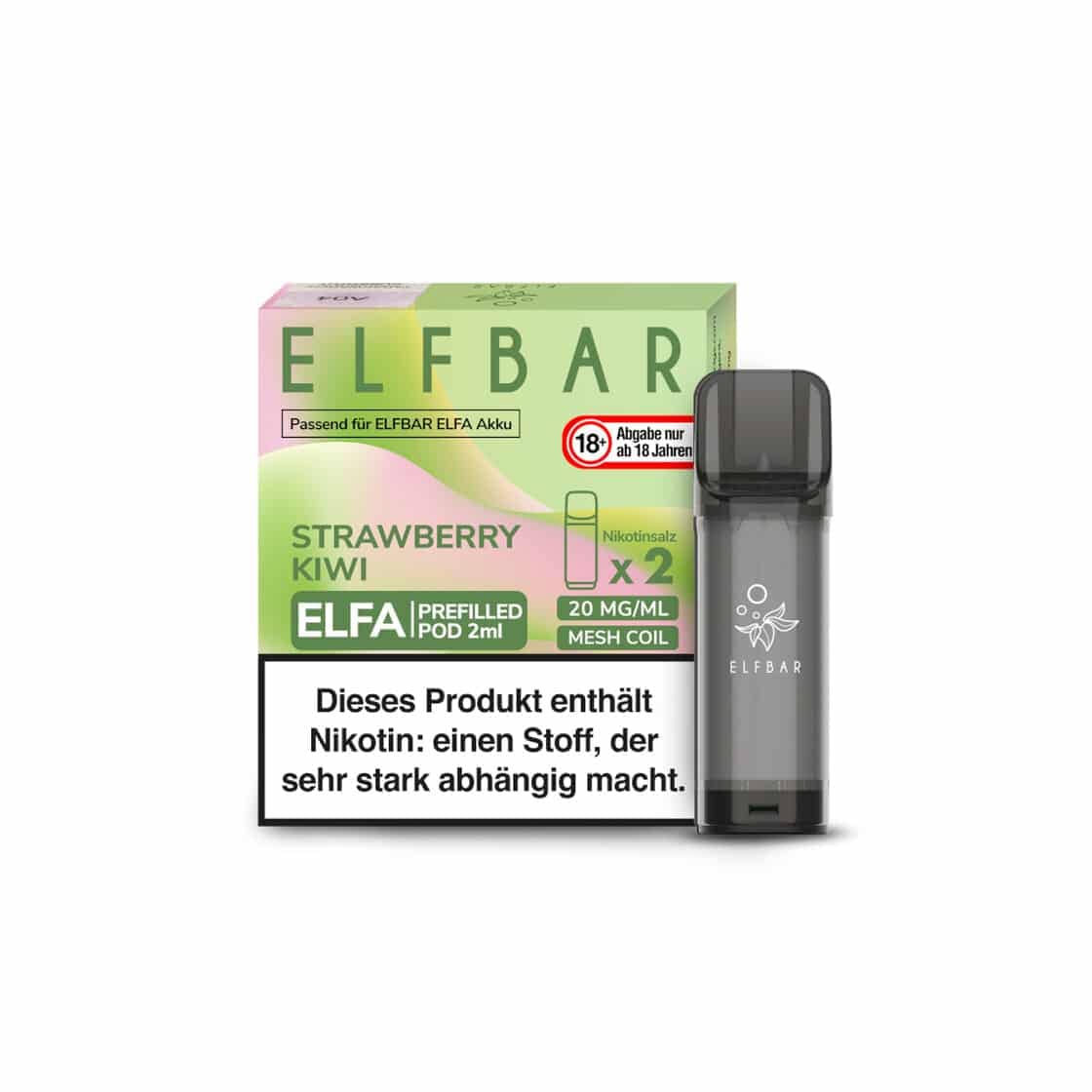 Elf Bar Elfa Strawberry Kiwi 2x Pods 600 Züge