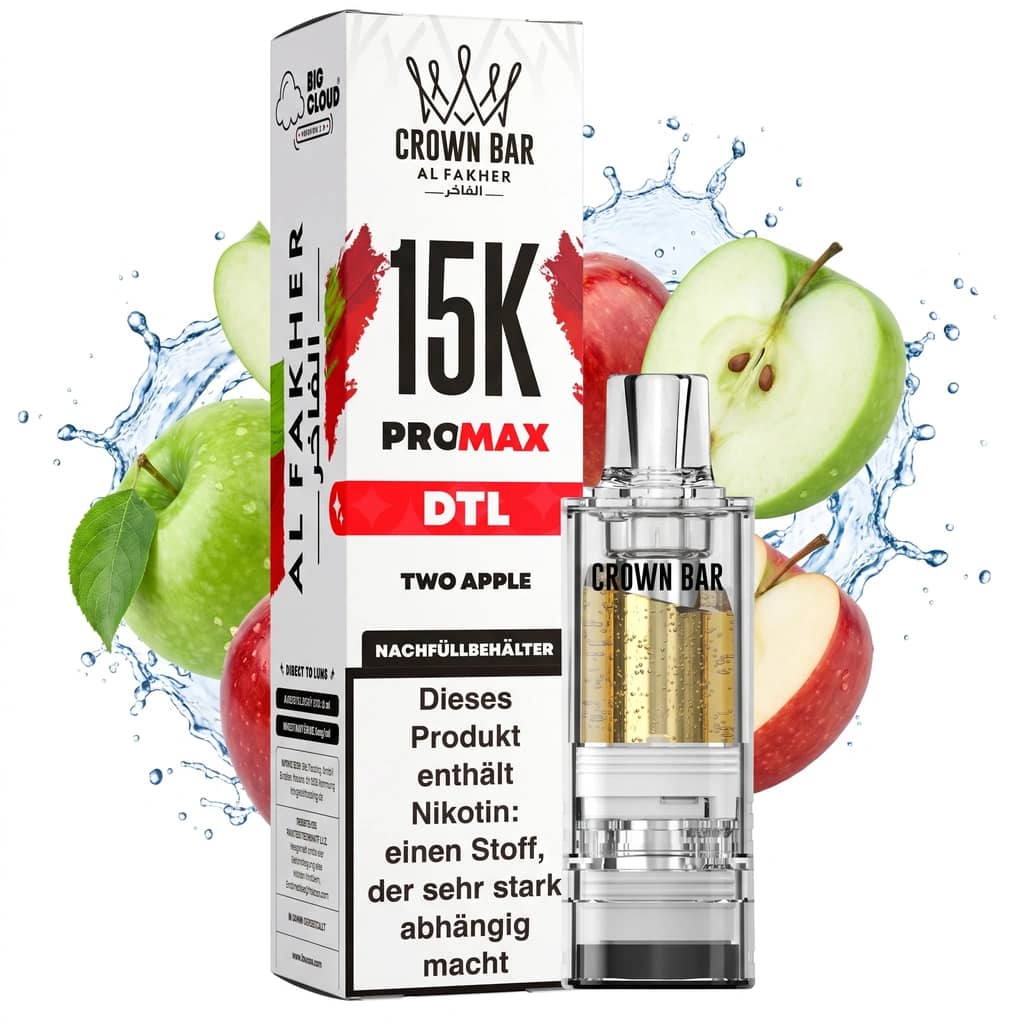 AL FAKHER CROWN BAR 15K PRO MAX - TWO APPLE – POD