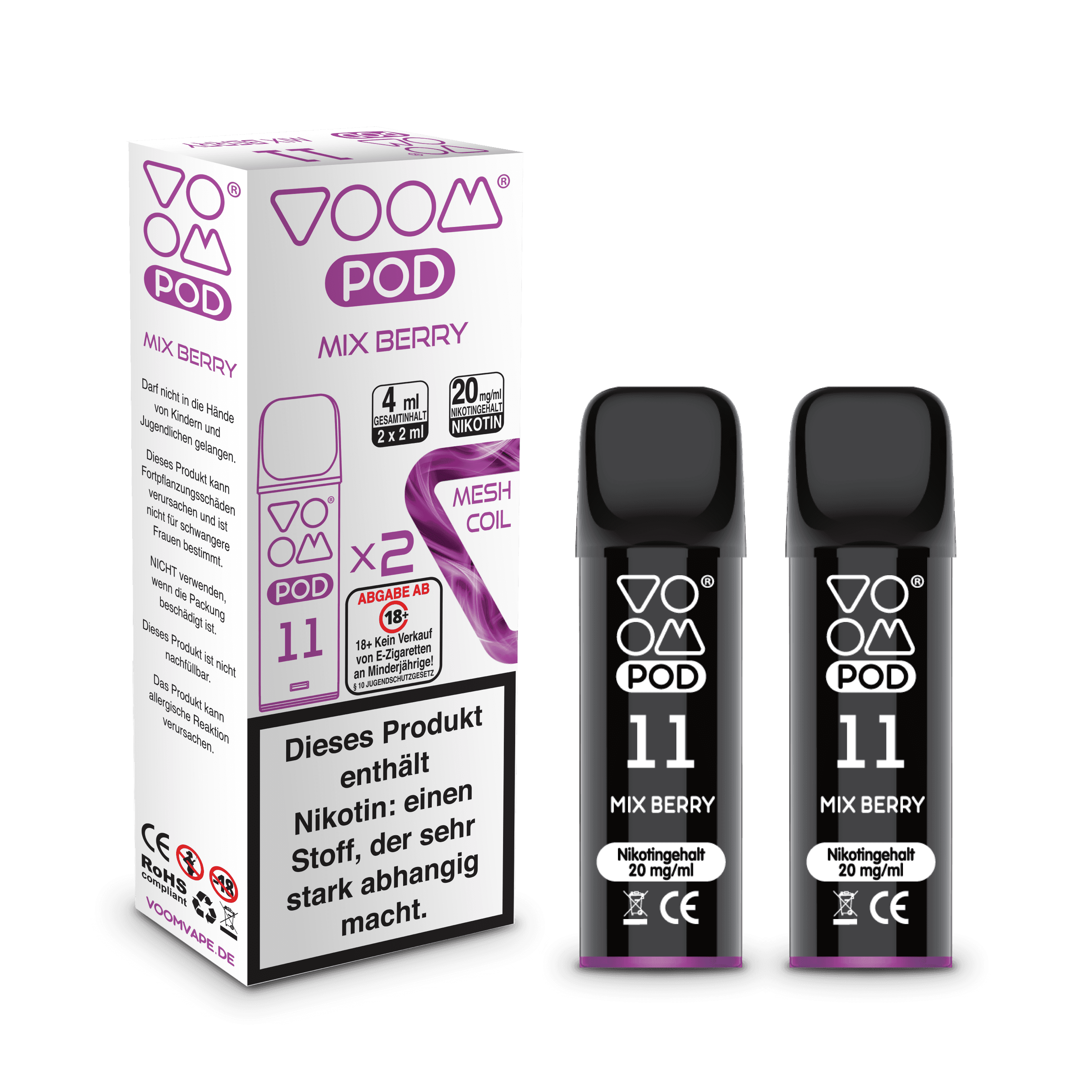Voom Pod Mix Berry 2x 600