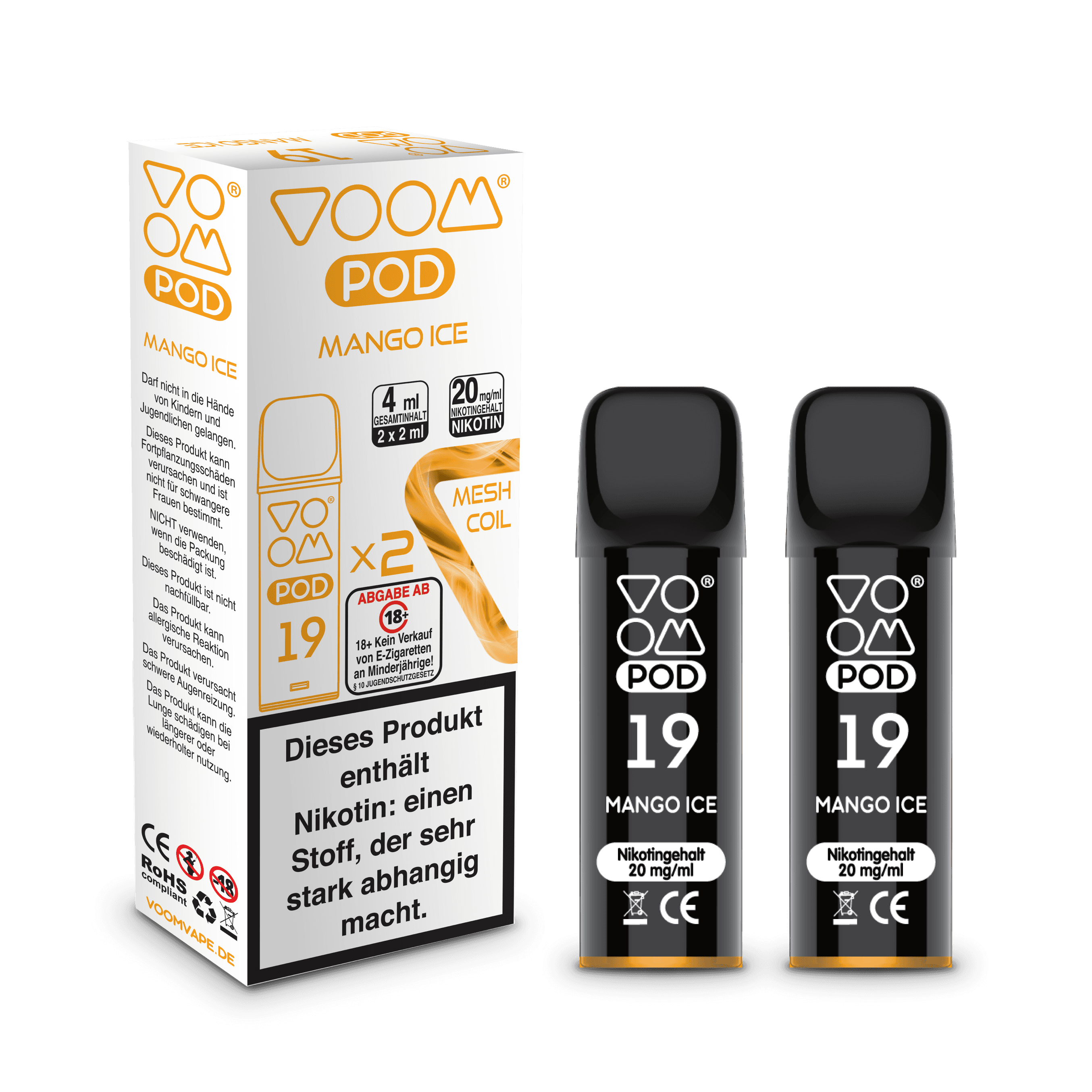 Voom Pod Mango Ice 2x 600