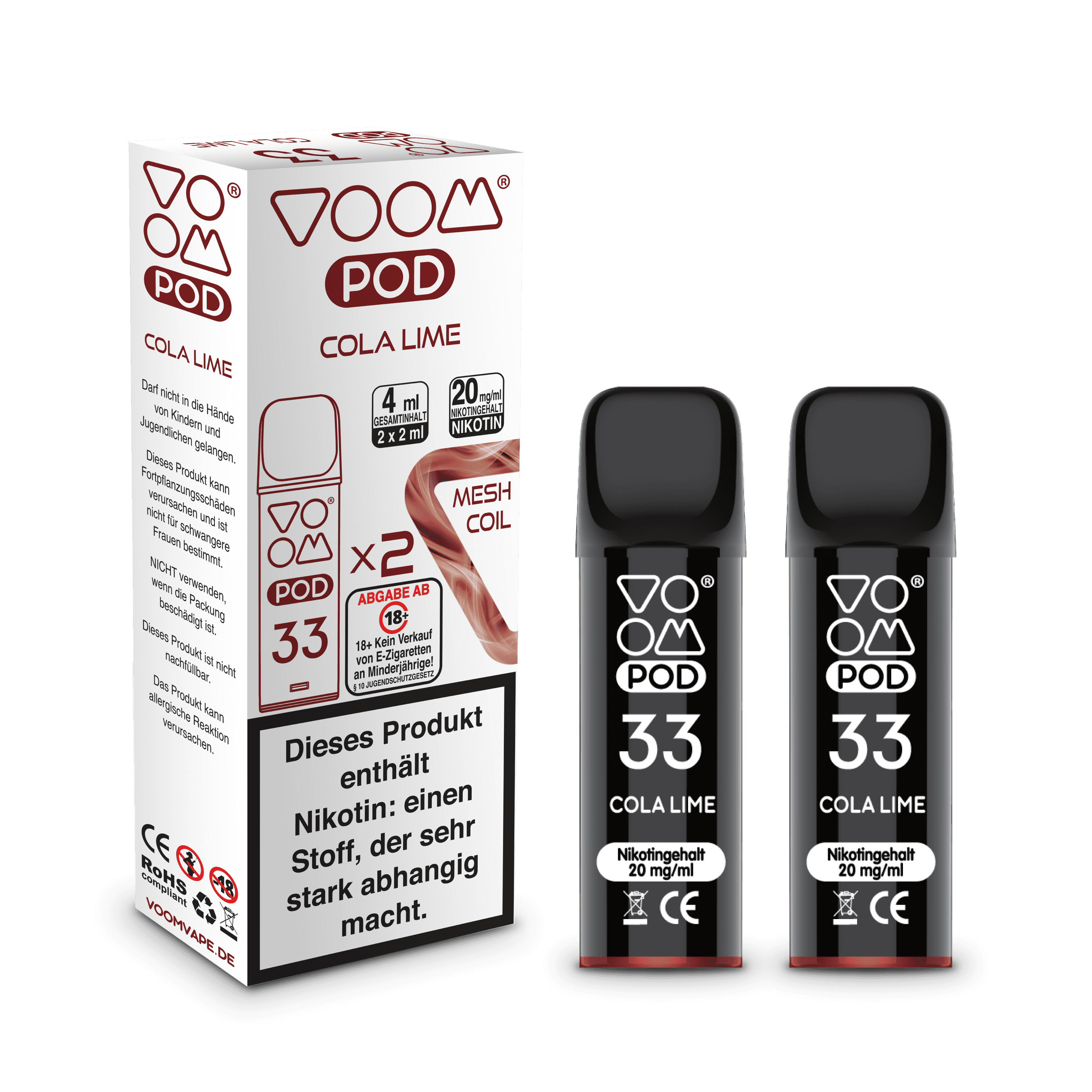 Voom Pod Cola Lime 2x 600