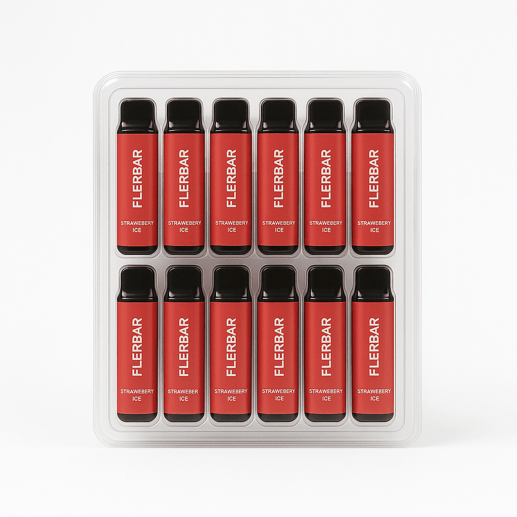 10er Pack - Flerbar – Strawberry Ice Vapes