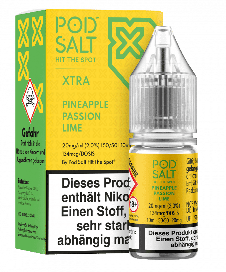 PodSalt Xtra - Pineapple Passion Lime – 20mg/ml