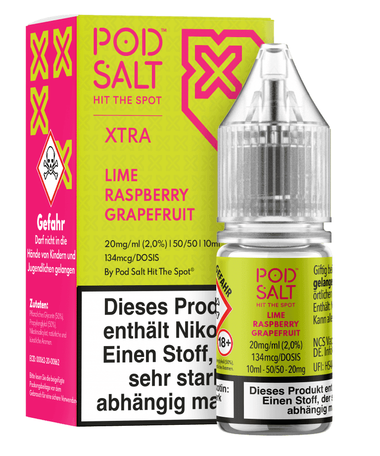 PodSalt Xtra - Lime Grapefruit Raspberry – 20mg/ml