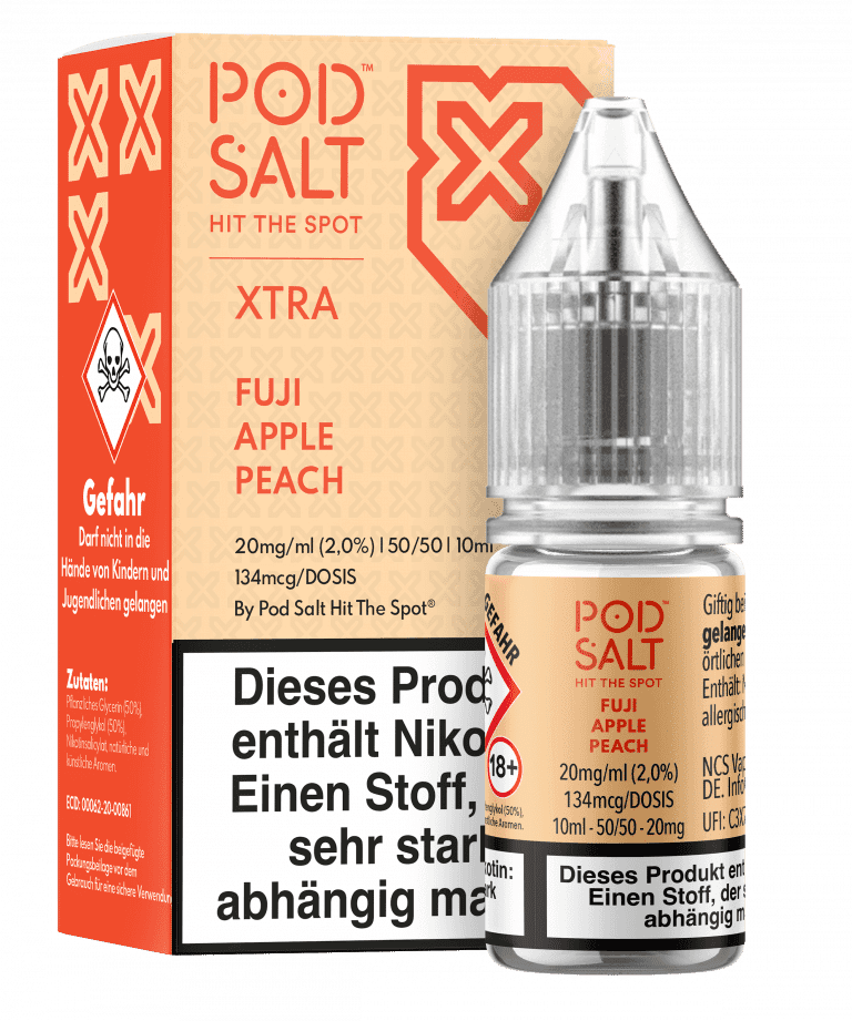 PodSalt Xtra - Fuji Apple Peach – 20mg/ml