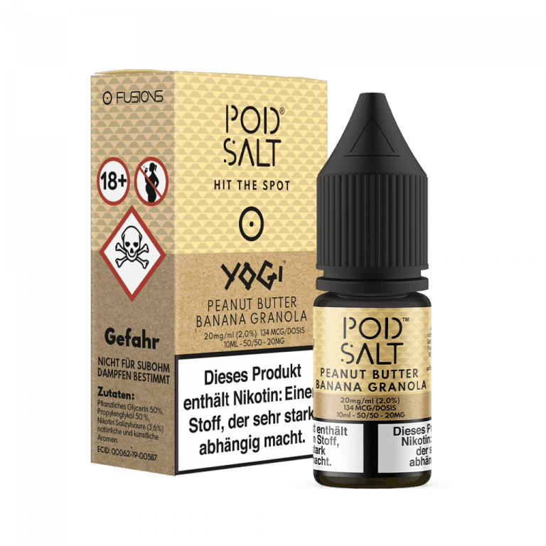 Pod Salt Fusion - Peanut Butter Banana Granola Bar – 11mg/ml