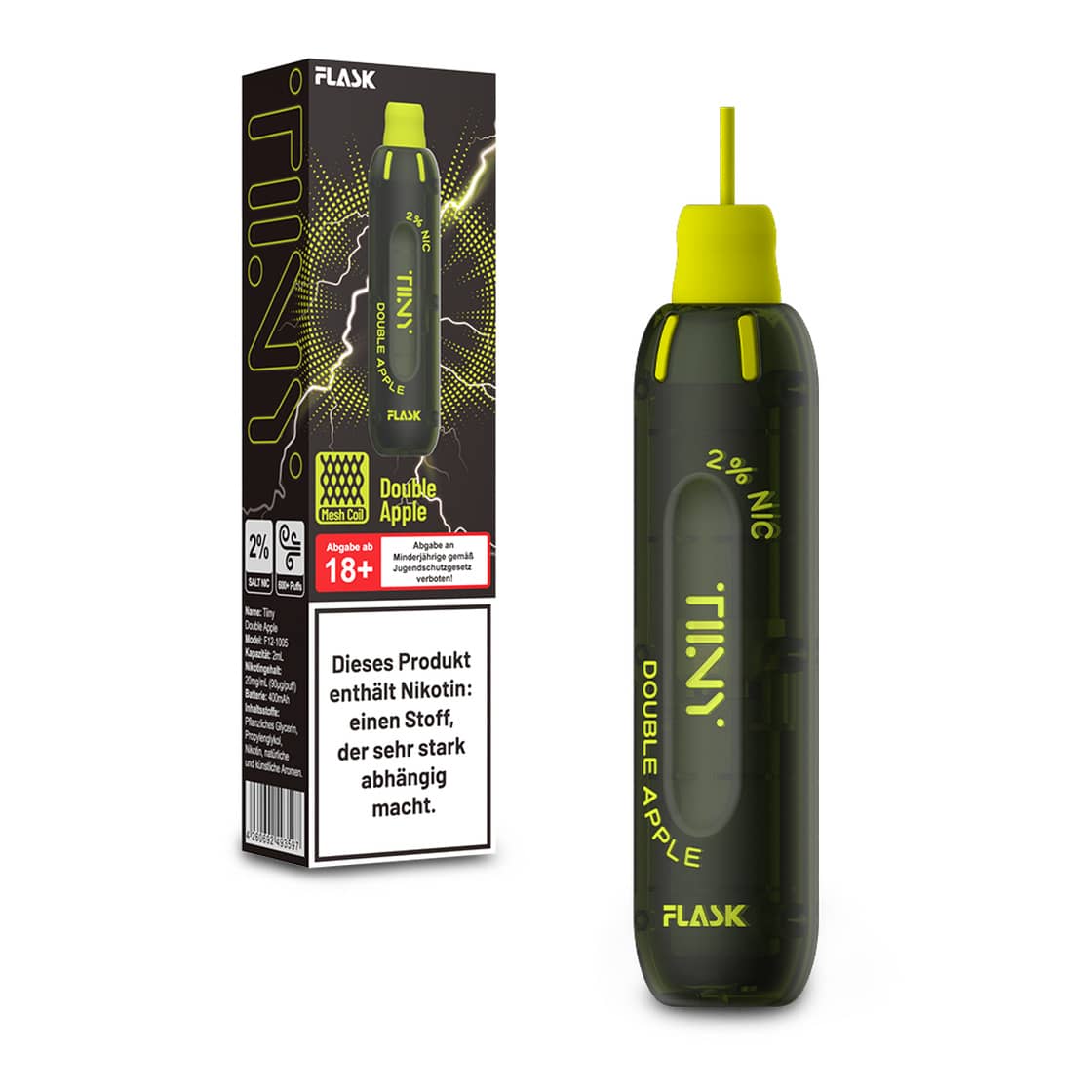 Tiny Flask – Einweg E-Shisha 600 Züge - Double Apple