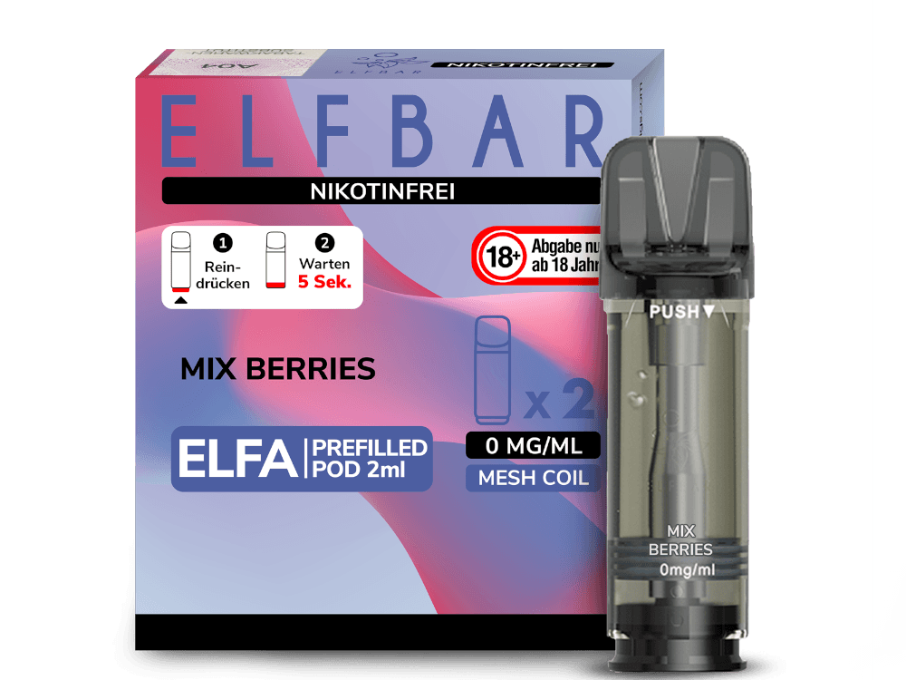 Elf Bar Elfa 2x 600 Züge Mix Berries 0mg