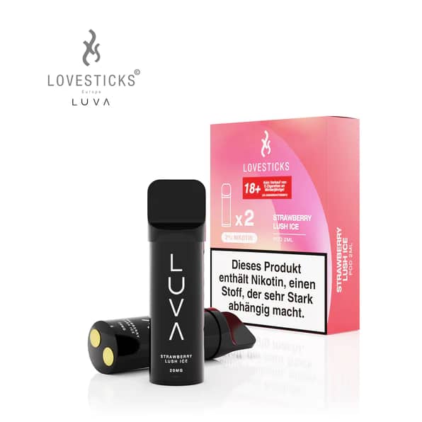 Lovesticks LUVA - Pods 600 Züge - Strawberry Lush Ice