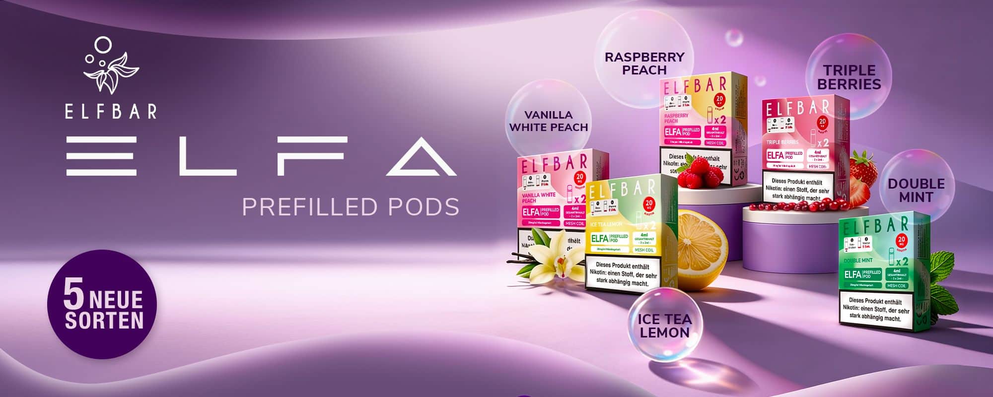 Elfa Pods 20mg 5 neue Sorten!