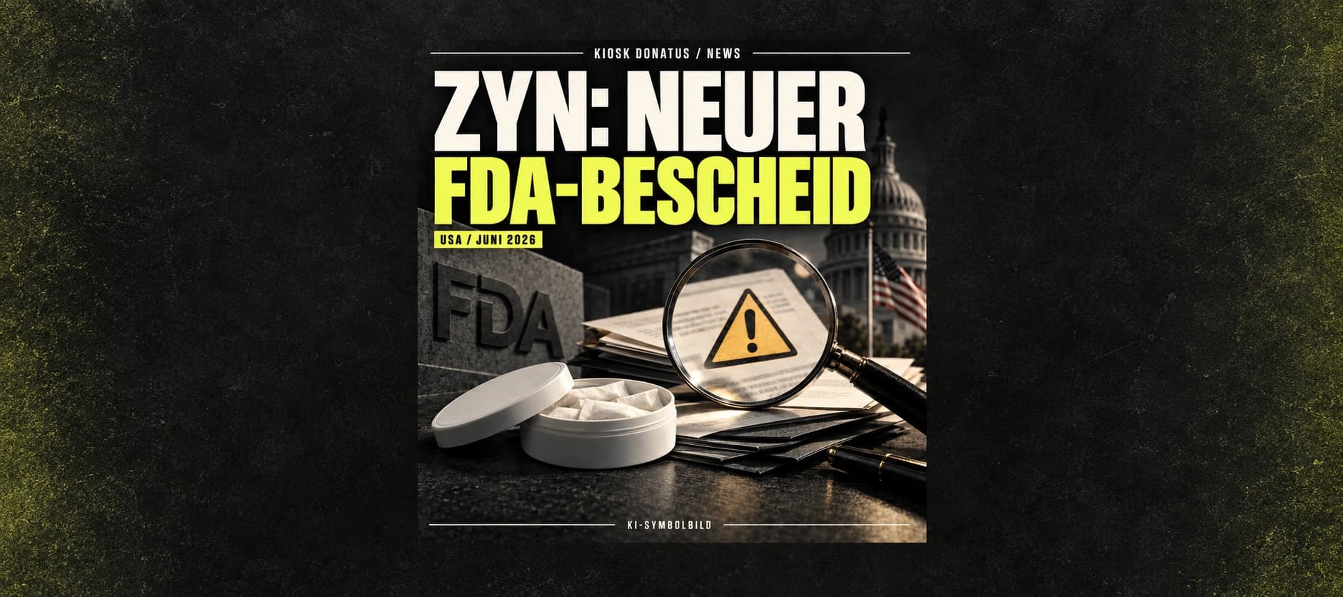 FDA erlaubt begrenzte Risikoaussage für 20 ZYN-Produkte