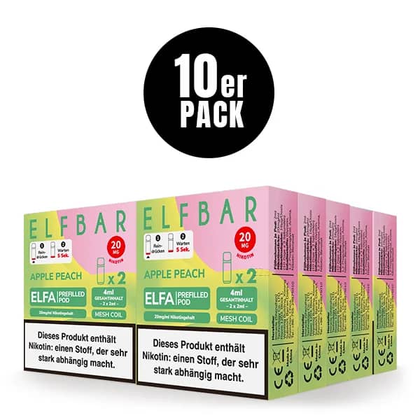 10er Pack - ELFA – Apple Peach Pods