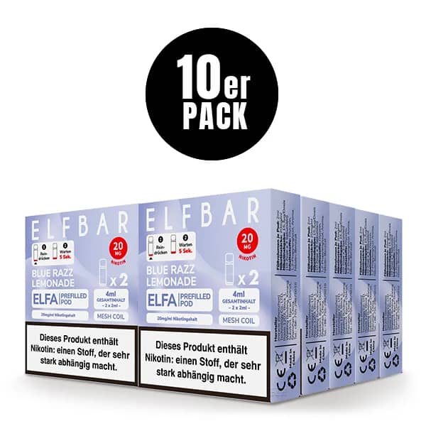 10er Pack - ELFA – Blue Razz Lemonade