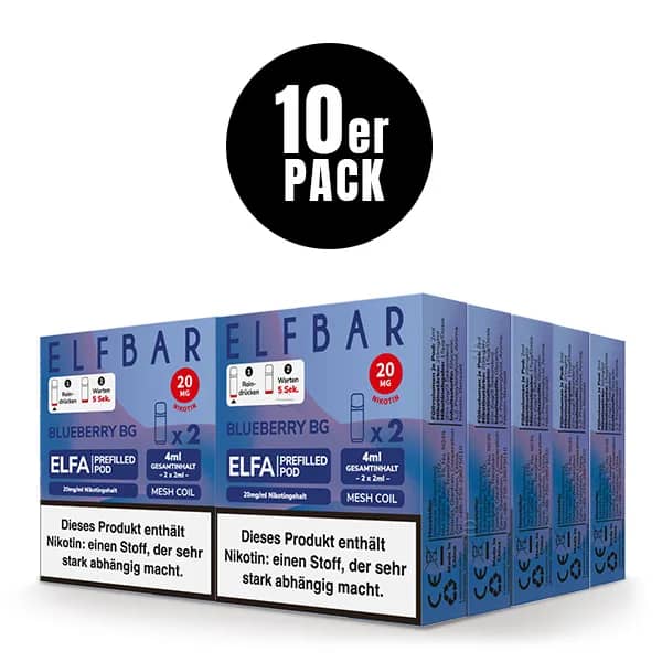 10er Pack - ELFA – Blueberry Bubblegum