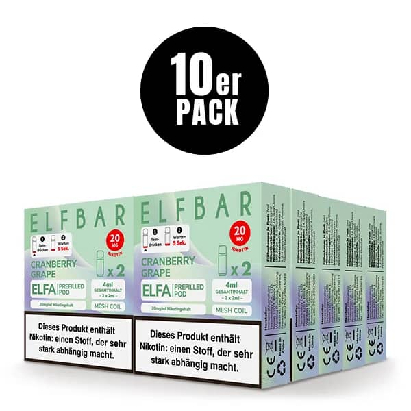 10er Pack - ELFA – Cranberry Grape
